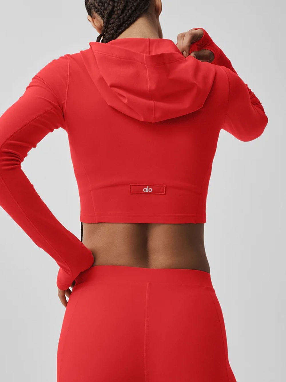 ALO Yoga Bright Red Fitted Jacket - Picture 3 of 8